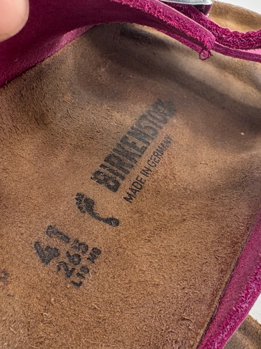 Birkenstock Arizona Festival Fuchsia Oiled Leather Women’s Sandals 41 US 10-10.5 - Picture 4 of 14